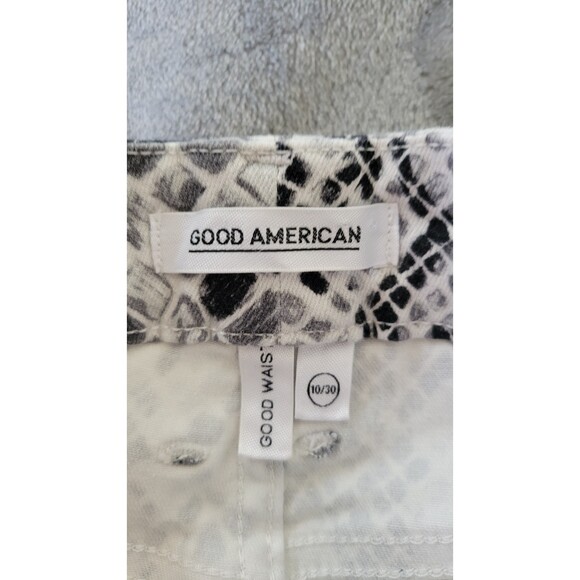 Good American Good Waist Snake Print Skinny Jeans - Picture 3 of 4